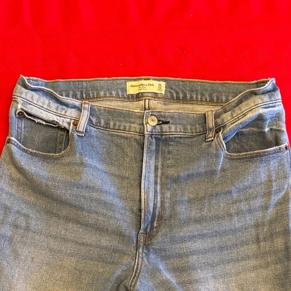 Abercrombie & Fitch Blue Ankle Jeans - Picture 2 of 4
